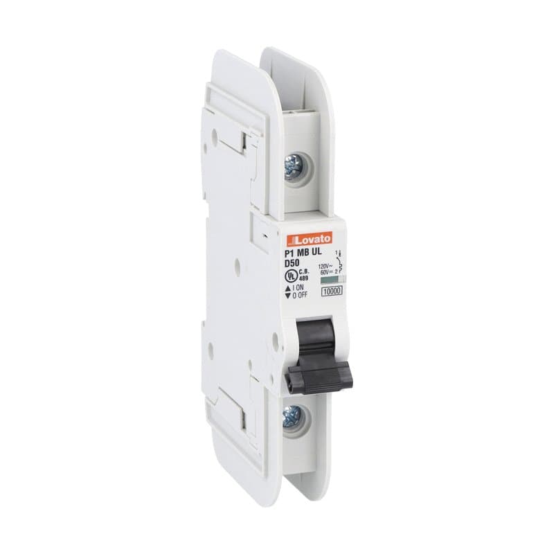 Lovato Electric P1MBUL1PD60 P1MBUL1PD60 Lovato - Miniature circuit breaker, 1P - 10kA. 1 module, characteristic D, 60A Lovato Electric P1MBUL1PD60 P1MBUL1PD60 Lovato - Miniature circuit breaker, 1P - 10kA. 1 module, characteristic D, 60A