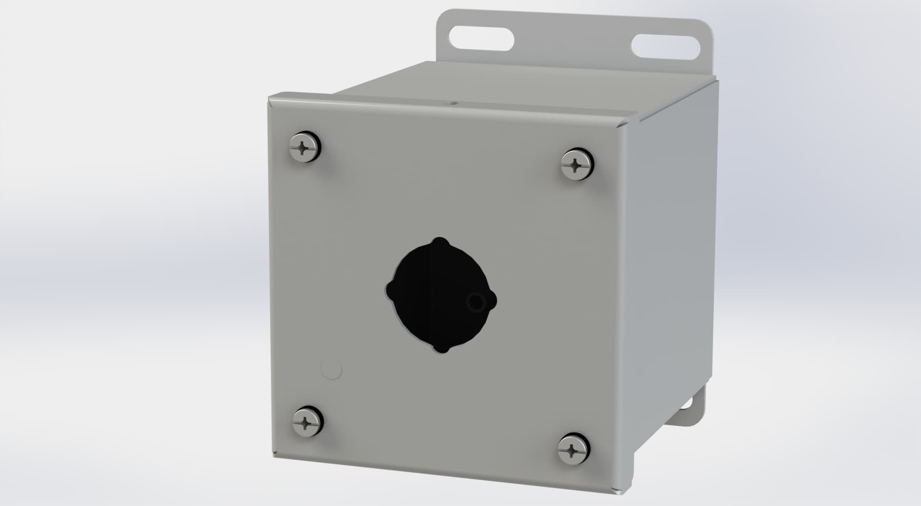 Saginaw Control SCE-1PBX PBX Enclosure, Height:4.00", Width:4.00", Depth:4.75", ANSI-61 gray powder coating inside and out. Saginaw Control SCE-1PBX PBX Enclosure, Height:4.00", Width:4.00", Depth:4.75", ANSI-61 gray powder coating inside and out.