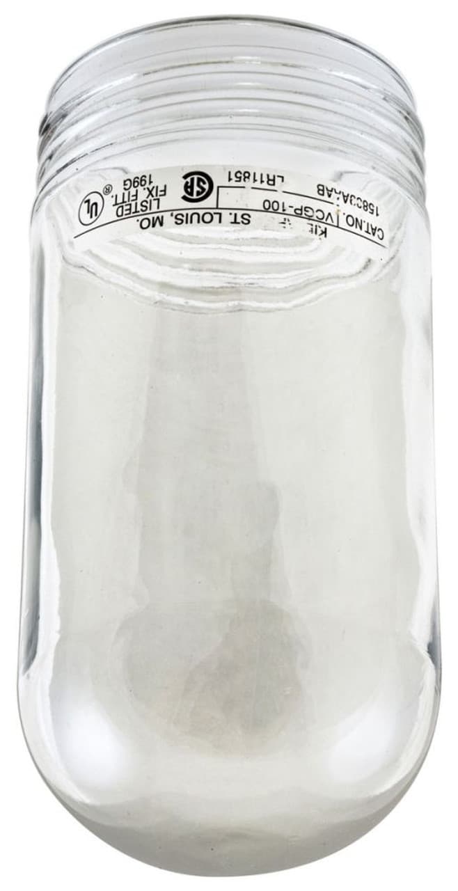 Hubbell VCGP-100 V Series - Clear-Tempered Glass Globe - 150 W A-21 Lamp - Thermal And Shock Resistant ; Clear tempered globe for V Series lighting. Hubbell VCGP-100 V Series - Clear-Tempered Glass Globe - 150 W A-21 Lamp - Thermal And Shock Resistant ; Clear tempered globe for V Series lighting.