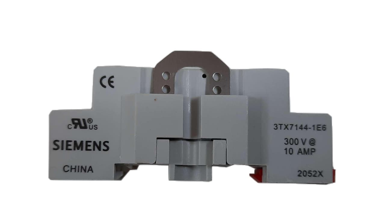 Siemens 3TX7144-1E6 10 A, Socket for 3TX71 Series Plug-In Relay Siemens 3TX7144-1E6 10 A, Socket for 3TX71 Series Plug-In Relay