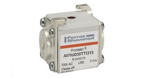Mersen R300579 R300579 Mersen - Square Body High-Speed Fuse Protistor® Size 30 aR 690VAC IEC 700VAC UL 315A With Striker Flush ends UNC threads Mersen R300579 R300579 Mersen - Square Body High-Speed Fuse Protistor® Size 30 aR 690VAC IEC 700VAC UL 315A With Striker Flush ends UNC threads