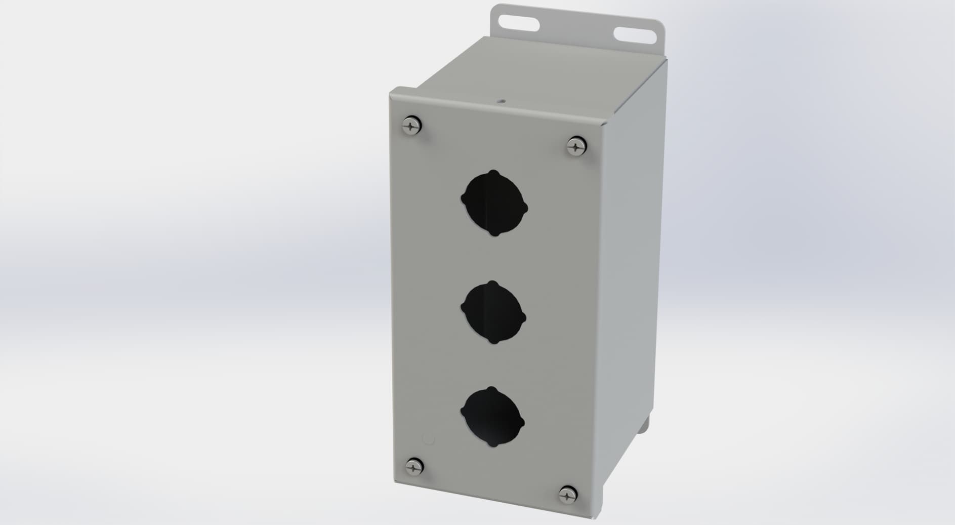 Saginaw Control SCE-3PBX PBX Enclosure, Height:8.00", Width:4.00", Depth:4.75", ANSI-61 gray powder coating inside and out. Saginaw Control SCE-3PBX PBX Enclosure, Height:8.00", Width:4.00", Depth:4.75", ANSI-61 gray powder coating inside and out.