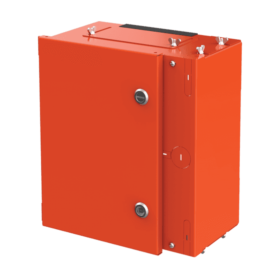 Hoffman AID1412 Small, Internal Disconnect Shield, 13.5x12x6.5in, Safety Orange, Steel Hoffman AID1412 Small, Internal Disconnect Shield, 13.5x12x6.5in, Safety Orange, Steel