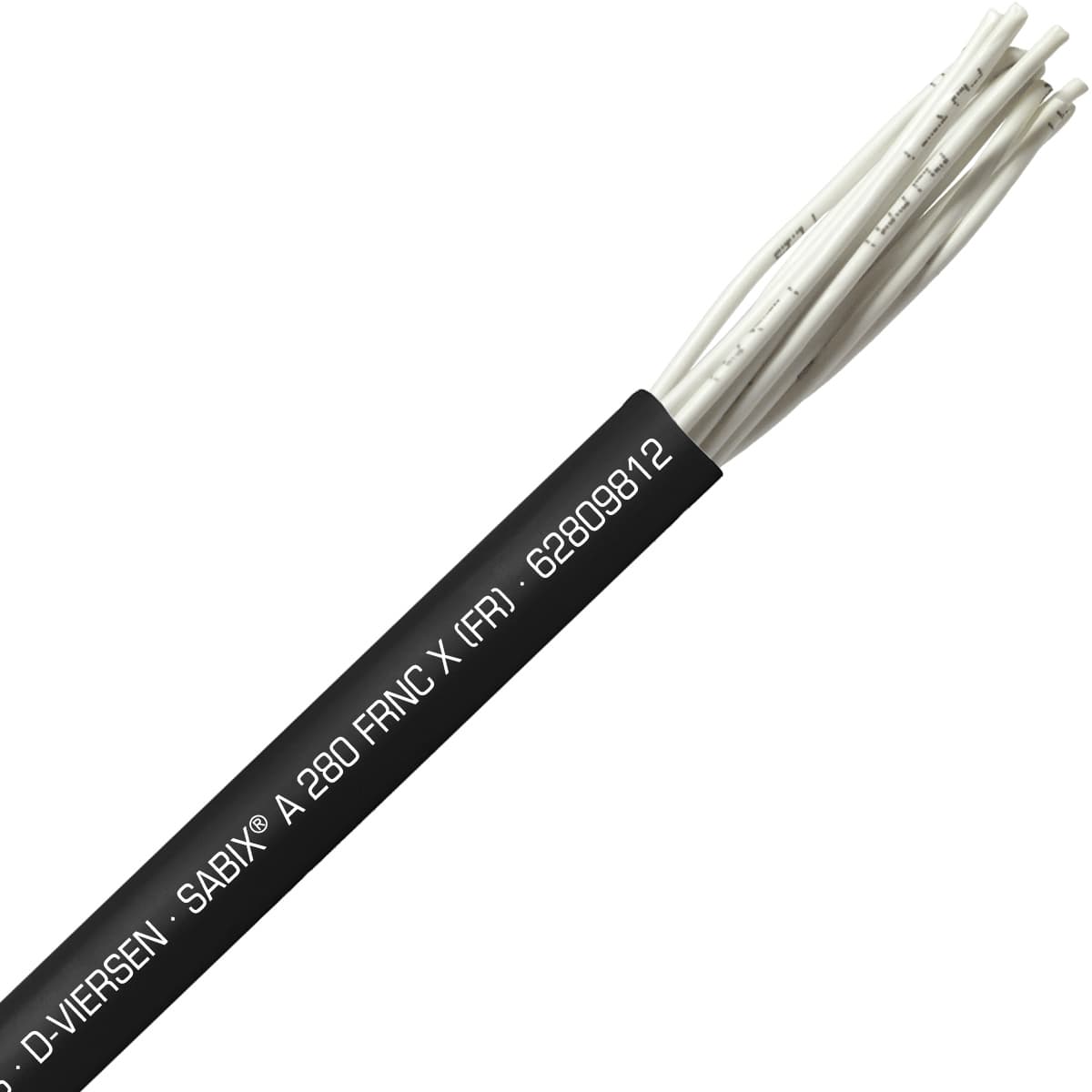 SAB 62809812 SABIX A 280 FRNC X (FR) -16 AWG/12c, halogen-free fire resistant control cable, CE, RoHS SAB 62809812 SABIX A 280 FRNC X (FR) -16 AWG/12c, halogen-free fire resistant control cable, CE, RoHS