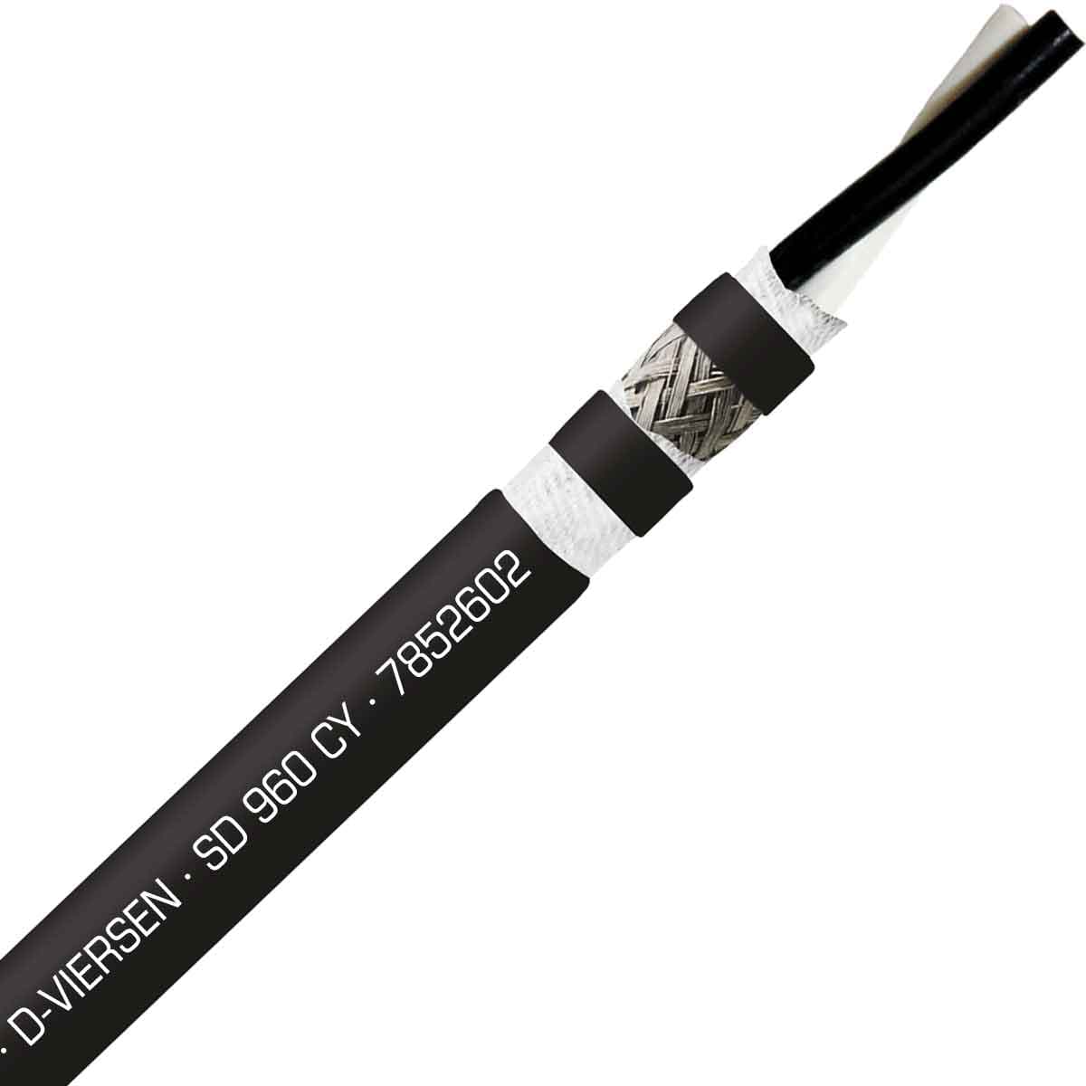 SAB 7852602 SD 960 CY - 26 AWG/2c, shielded oil resistant continuous flex PVC data cable, UL, CE, RoHS SAB 7852602 SD 960 CY - 26 AWG/2c, shielded oil resistant continuous flex PVC data cable, UL, CE, RoHS