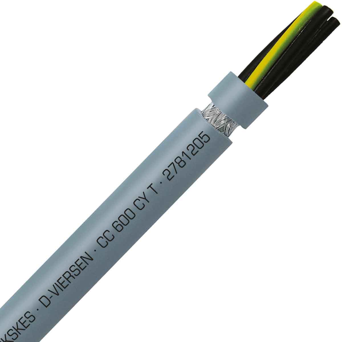 SAB 2781205 CC 600 CY T - 12 AWG/5c, shielded PVC flexible control cable, UL, CSA, CE, RoHS SAB 2781205 CC 600 CY T - 12 AWG/5c, shielded PVC flexible control cable, UL, CSA, CE, RoHS