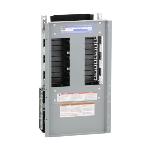 Schneider Electric NF418L1C Square D by Schneider Electric NF418L1C is a panelboard designed for three-phase (3PH-4W) networks, with a rated voltage of 480Y/277Vac and a rated current of 125A. It features an 18-space panelboard interior, capable of supporting up to 18 circuits. The construction includes copper busbars and accommodates line and neutral aluminium lugs ranging from 6AWG to 2/0AWG. This panelboard is specifically engineered to facilitate a broad range of applications requiring a compact and robust power distribution solution. Schneider Electric NF418L1C Square D by Schneider Electric NF418L1C is a panelboard designed for three-phase (3PH-4W) networks, with a rated voltage of 480Y/277Vac and a rated current of 125A. It features an 18-space panelboard interior, capable of supporting up to 18 circuits. The construction includes copper busbars and accommodates line and neutral aluminium lugs ranging from 6AWG to 2/0AWG. This panelboard is specifically engineered to facilitate a broad range of applications requiring a compact and robust power distribution solution.