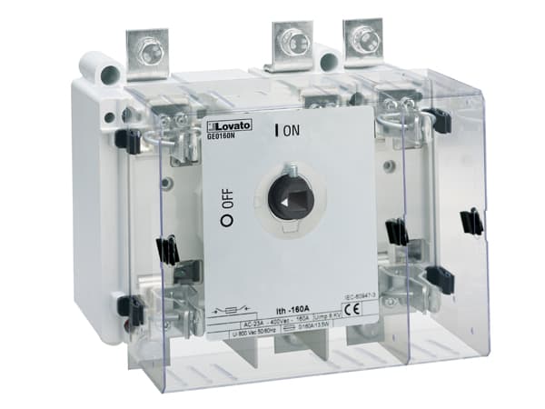 Lovato Electric GE0250B GE0250B Lovato - Three-pole switch disconnector, with BS fuse holder, 250A Lovato Electric GE0250B GE0250B Lovato - Three-pole switch disconnector, with BS fuse holder, 250A
