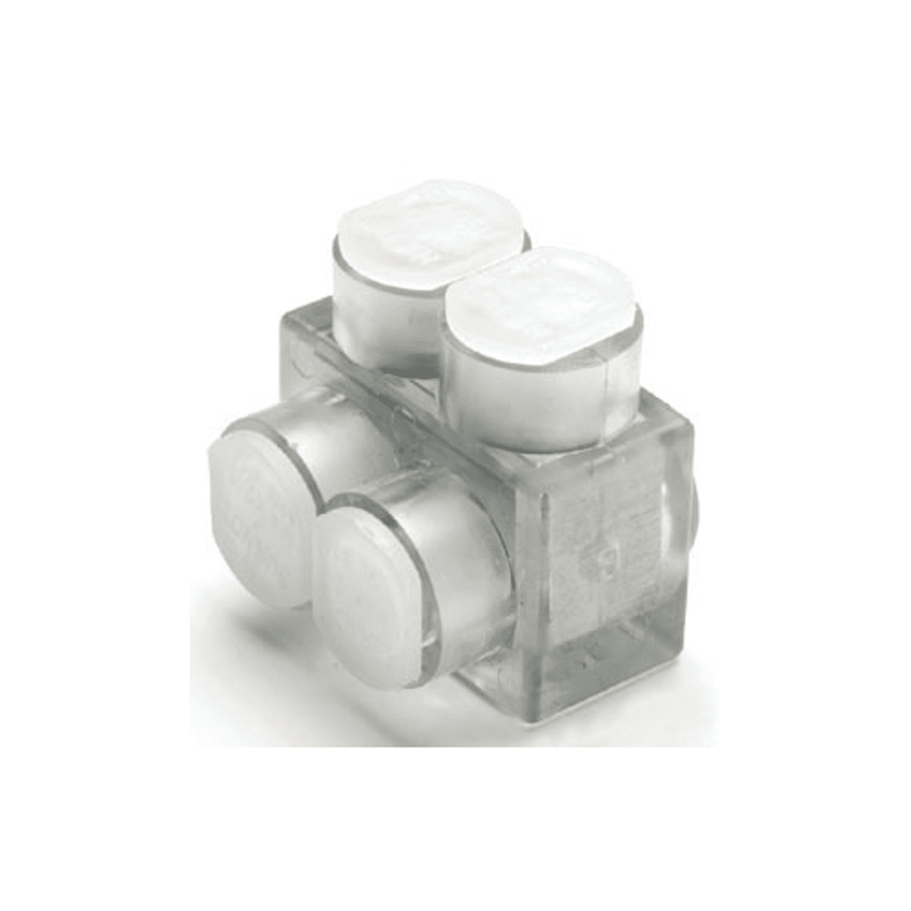 Burndy BIT350 10 AWG to 350 KCMIL Stranded, 600 V, Aluminum/Copper Conductor, Clear Plastisol Insulation, Tin Plated Aluminum Body, 2-Port, 1-Side Entry Burndy BIT350 10 AWG to 350 KCMIL Stranded, 600 V, Aluminum/Copper Conductor, Clear Plastisol Insulation, Tin Plated Aluminum Body, 2-Port, 1-Side Entry