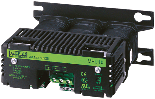 Murr Elektronik 85933 85933 Murrelektronik - MPL POWER SUPPLY 3-PHASE, SMOOTHED, IN: 400VAC+/- 5% OUT: 24V/30ADC Murr Elektronik 85933 85933 Murrelektronik - MPL POWER SUPPLY 3-PHASE, SMOOTHED, IN: 400VAC+/- 5% OUT: 24V/30ADC