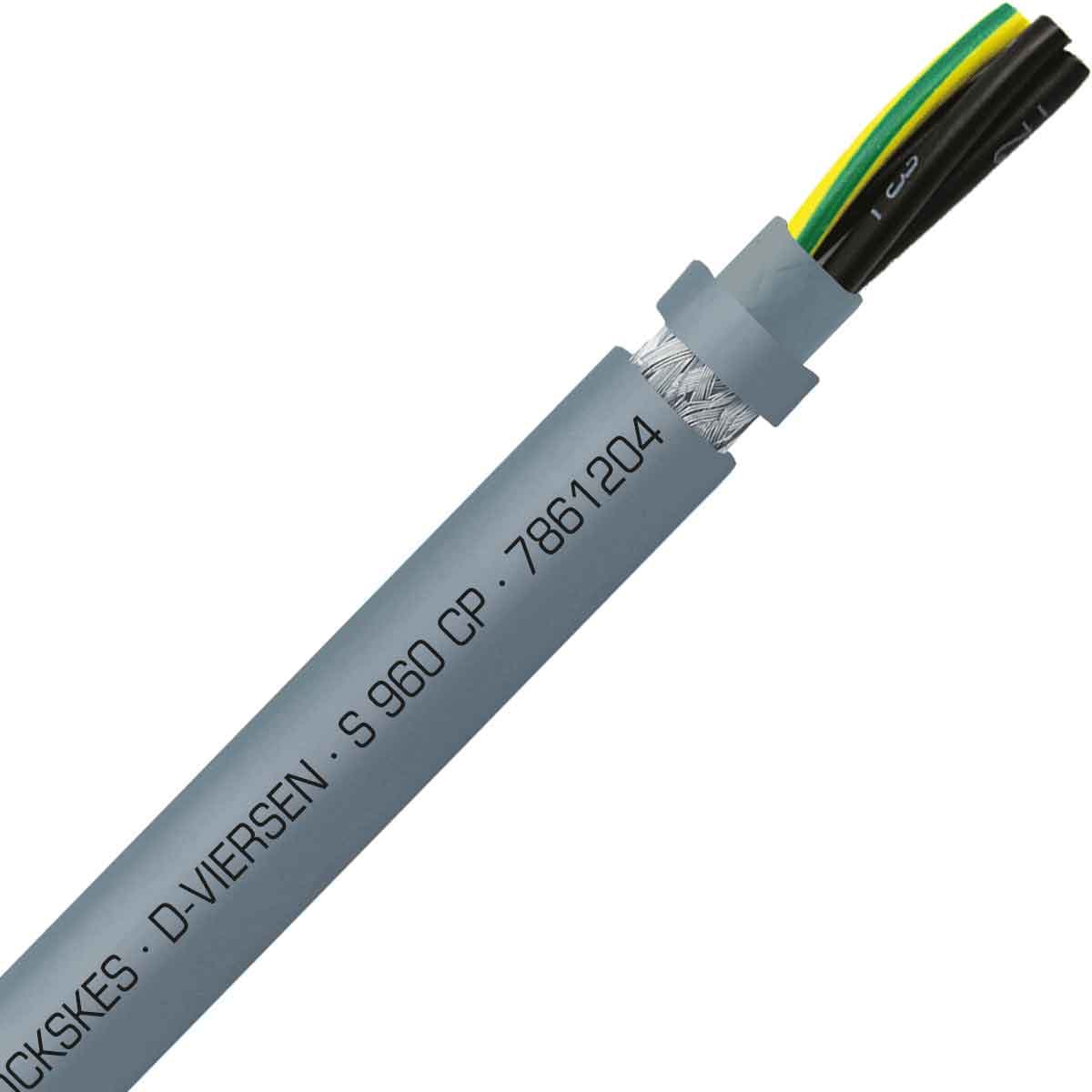 SAB 7861204 S 960 CP - 12 AWG/4c, shielded oil resistant continuous flex PUR data cable, UL, CSA, CE, RoHS SAB 7861204 S 960 CP - 12 AWG/4c, shielded oil resistant continuous flex PUR data cable, UL, CSA, CE, RoHS