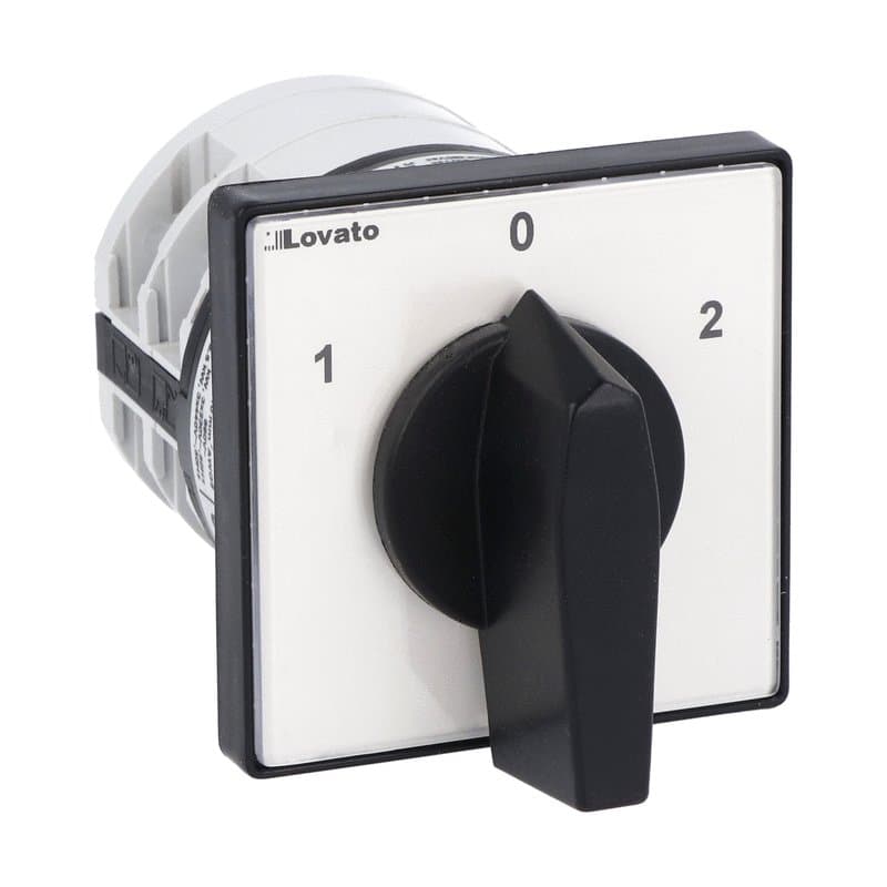 Lovato Electric 7GN4052U 7GN4052U Lovato - Rotary cam switch 7GN series, changeover switch 2 poles 40A, for front mounting with black handle, front plate 65X65mm Lovato Electric 7GN4052U 7GN4052U Lovato - Rotary cam switch 7GN series, changeover switch 2 poles 40A, for front mounting with black handle, front plate 65X65mm