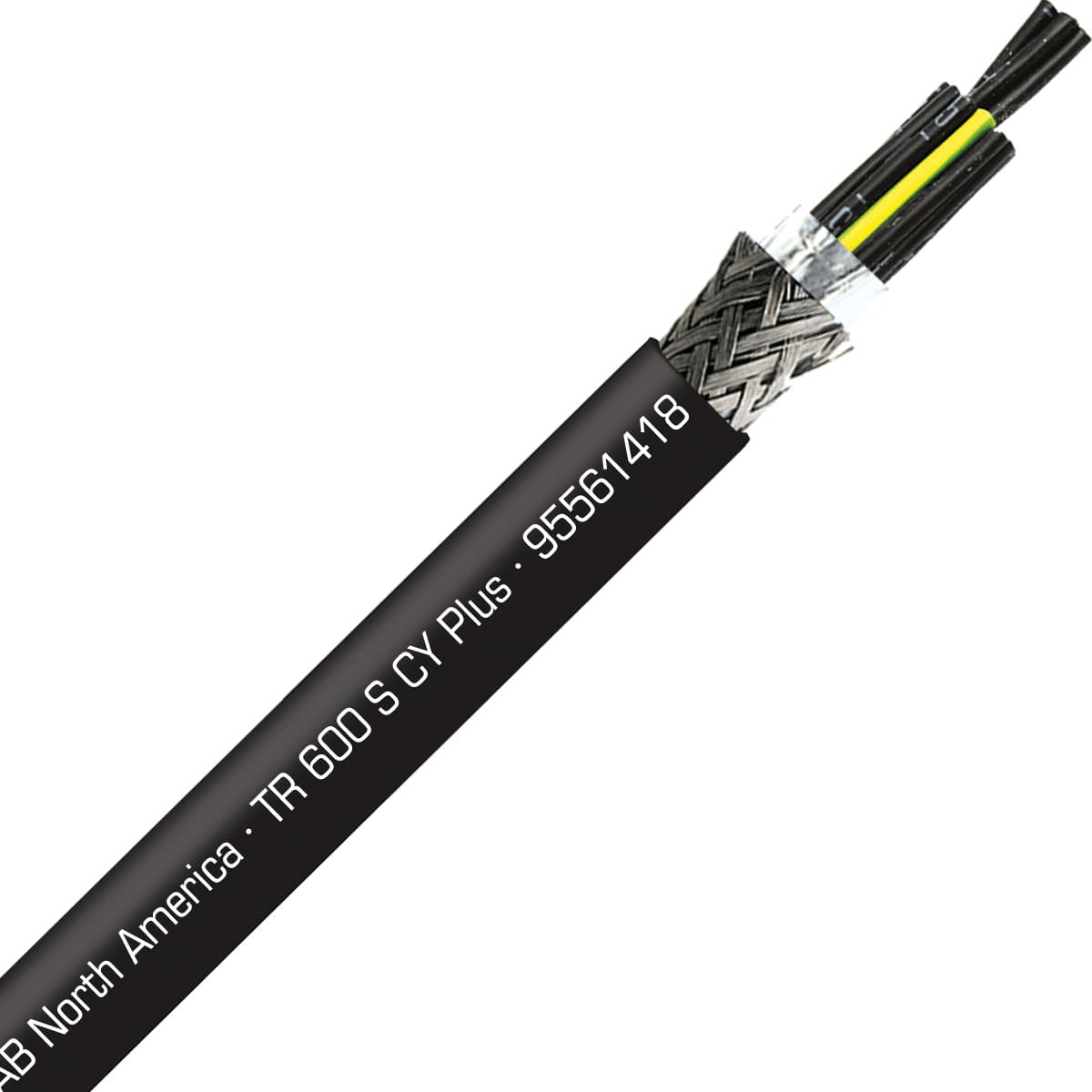 SAB 95561418 TR 600 CY Plus - 14 AWG/18c, shielded UV and oil resistant flexible exposed run tray cable with reduced O.D., UL, CSA, CE, RoHS SAB 95561418 TR 600 CY Plus - 14 AWG/18c, shielded UV and oil resistant flexible exposed run tray cable with reduced O.D., UL, CSA, CE, RoHS