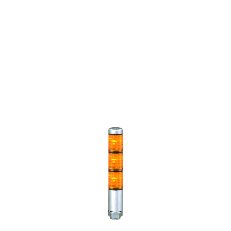 Patlite MPS-302-YYY 30mm 3-Tier LED Signal Tower, 24V AC/DC, Direct Mount, Short Silver Body, LED: Amber, Amber, Amber Patlite MPS-302-YYY 30mm 3-Tier LED Signal Tower, 24V AC/DC, Direct Mount, Short Silver Body, LED: Amber, Amber, Amber