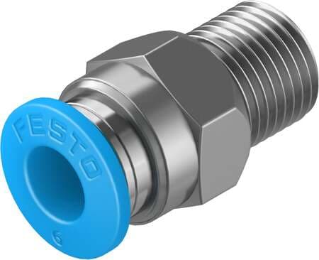 Festo 153002 push-in fitting QS-1/8-6 male thread with external hexagon. Size: Standard, Nominal size: 5 mm, Type of seal on screw-in stud: coating, Assembly position: Any, Container size: 10 Festo 153002 push-in fitting QS-1/8-6 male thread with external hexagon. Size: Standard, Nominal size: 5 mm, Type of seal on screw-in stud: coating, Assembly position: Any, Container size: 10