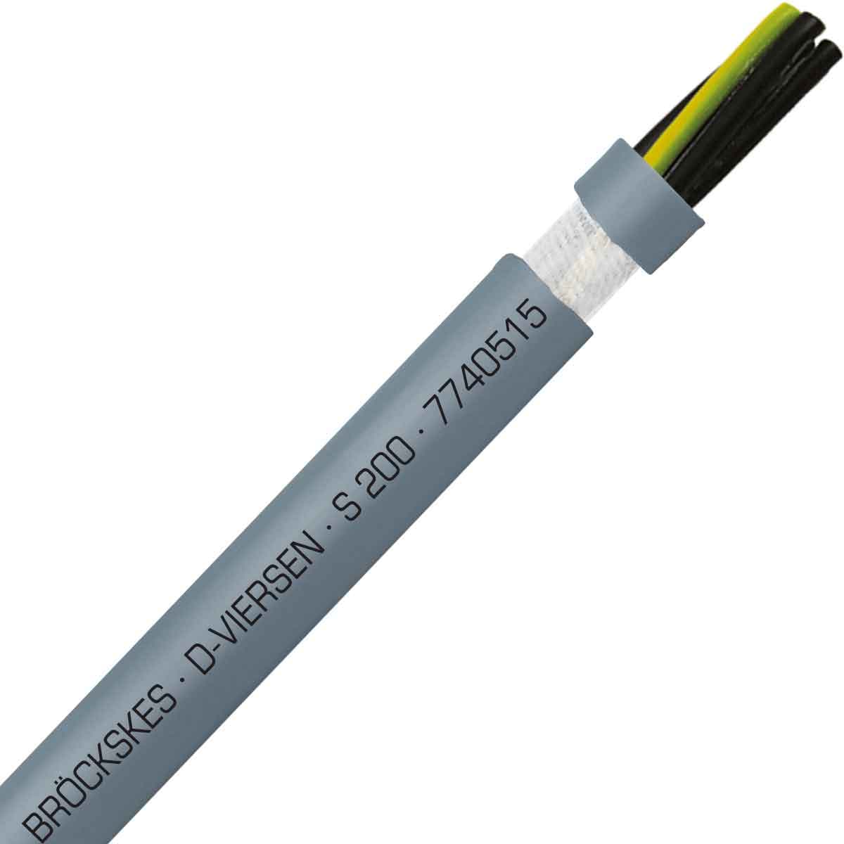 SAB 7740515 S 200 - 16 AWG/5c, halogen free continuous flex oil resistant data & control cable, CE, RoHS SAB 7740515 S 200 - 16 AWG/5c, halogen free continuous flex oil resistant data & control cable, CE, RoHS