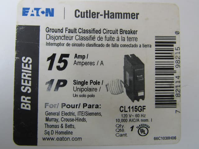 CL115GF Part Image. Manufactured by Eaton.