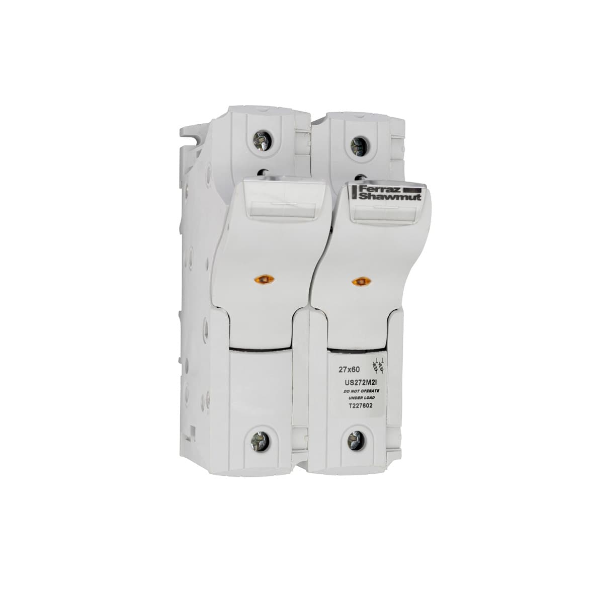 Mersen T227602 T227602 Mersen - Fuse Holder UltraSafe™ 800VAC 800VDC UL Fuse size 27x60 2-Pole Visual Indicator 2x Microswitch Faston Lugs IP20 Mersen T227602 T227602 Mersen - Fuse Holder UltraSafe™ 800VAC 800VDC UL Fuse size 27x60 2-Pole Visual Indicator 2x Microswitch Faston Lugs IP20