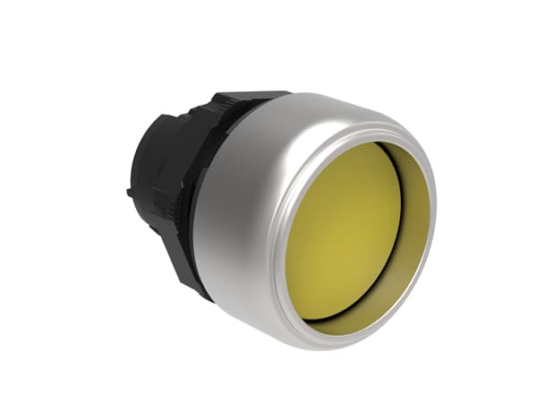 Lovato Electric LPCB305 LPCB305 Lovato - Pushbutton actuator, spring return dia: 22mm Platinum series chromed plastic, shrouded, yellow Lovato Electric LPCB305 LPCB305 Lovato - Pushbutton actuator, spring return dia: 22mm Platinum series chromed plastic, shrouded, yellow
