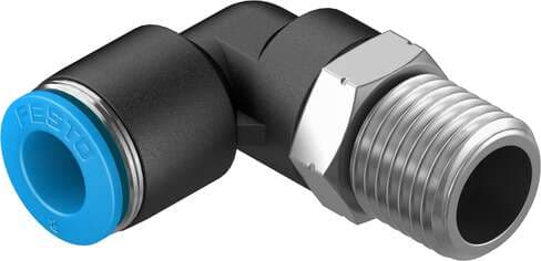 Festo 153049 push-in L-fitting QSL-1/4-8 360° orientable, male thread with external hexagon. Size: Standard, Nominal size: 6,7 mm, Type of seal on screw-in stud: coating, Assembly position: Any, Container size: 10 Festo 153049 push-in L-fitting QSL-1/4-8 360° orientable, male thread with external hexagon. Size: Standard, Nominal size: 6,7 mm, Type of seal on screw-in stud: coating, Assembly position: Any, Container size: 10