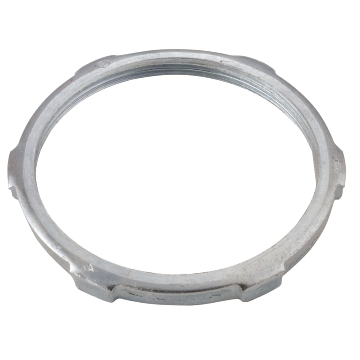 Hubbell 1016 4 in. Rigid/IMC Locknut ; All steel construction ensures mechanical protection for the raceway ; Zinc-electroplated for added corrosion protection ; For use in dry locations ; UL and CSA Listed ; Available in trade sizes 1/2 in. through 6 in. ; Secure th Hubbell 1016 4 in. Rigid/IMC Locknut ; All steel construction ensures mechanical protection for the raceway ; Zinc-electroplated for added corrosion protection ; For use in dry locations ; UL and CSA Listed ; Available in trade sizes 1/2 in. through 6 in. ; Secure th