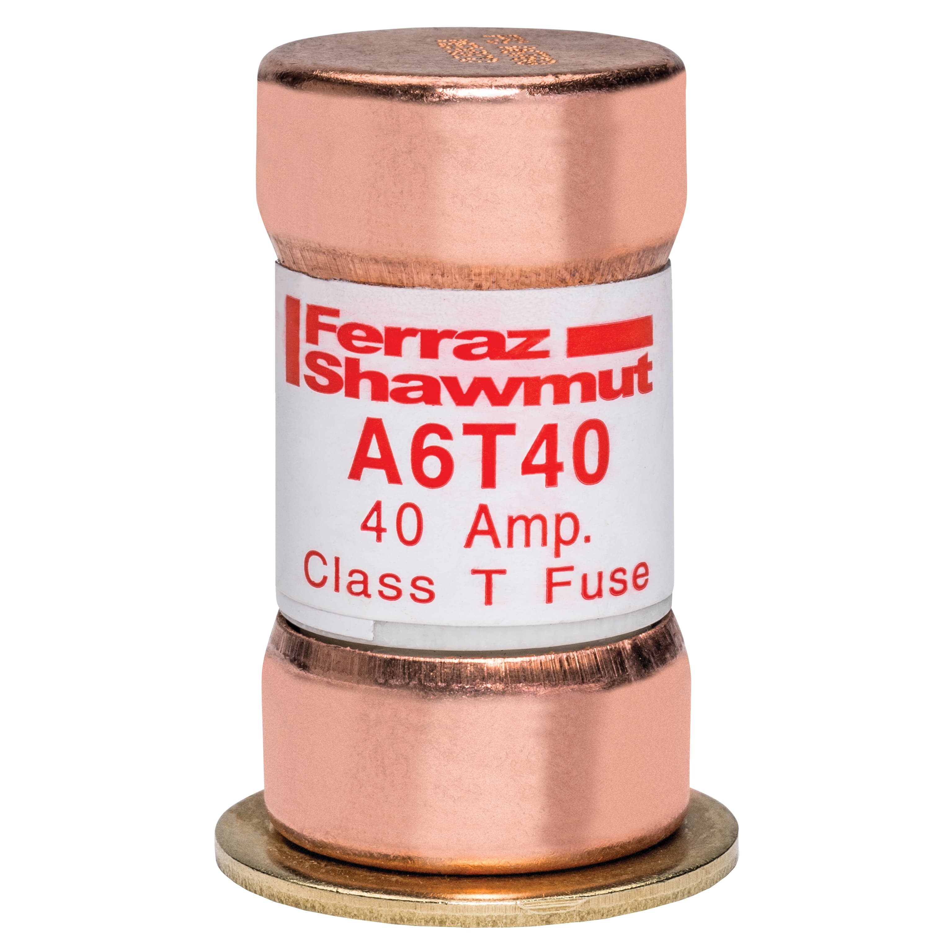 Mersen A6T40 A6T40 Mersen - Fuse A6T - Class T - Fast-Acting 600VAC 300VDC 40A Ferrule Amp-Trap® Mersen A6T40 A6T40 Mersen - Fuse A6T - Class T - Fast-Acting 600VAC 300VDC 40A Ferrule Amp-Trap®