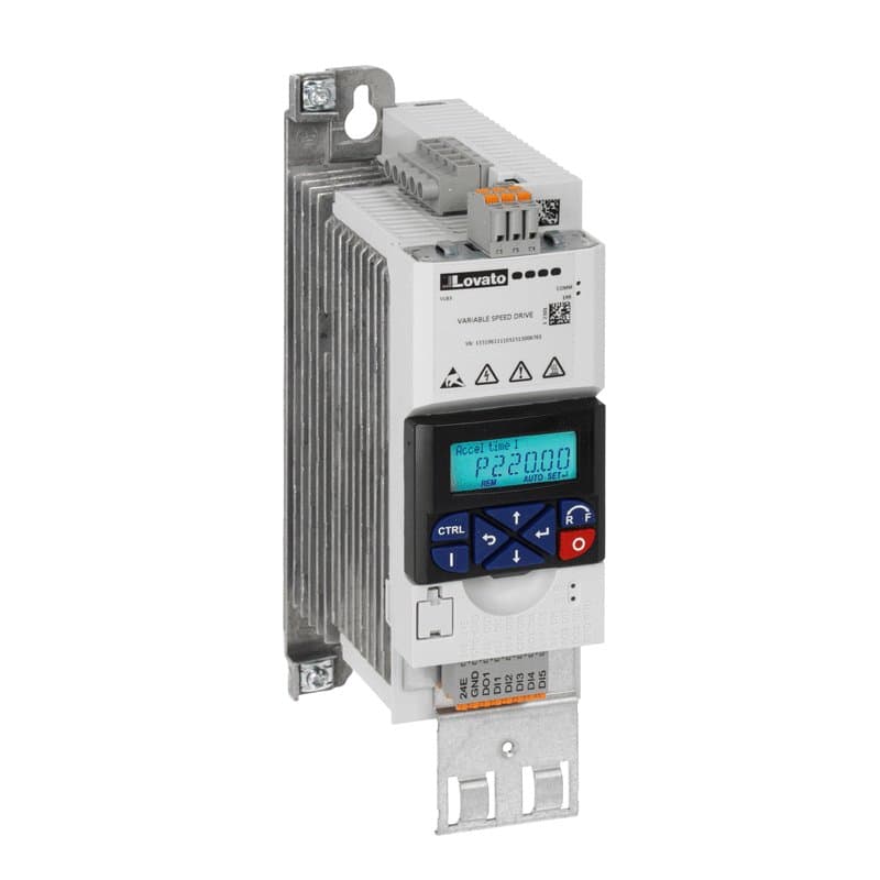 Lovato Electric VLB30007A480 VLB30007A480 Lovato - Variable speed drive, VLB3... type, three-phase supply 400-480VAC 50/60Hz. EMC suppressor built-in, Cat. C1, 0.75kW Lovato Electric VLB30007A480 VLB30007A480 Lovato - Variable speed drive, VLB3... type, three-phase supply 400-480VAC 50/60Hz. EMC suppressor built-in, Cat. C1, 0.75kW