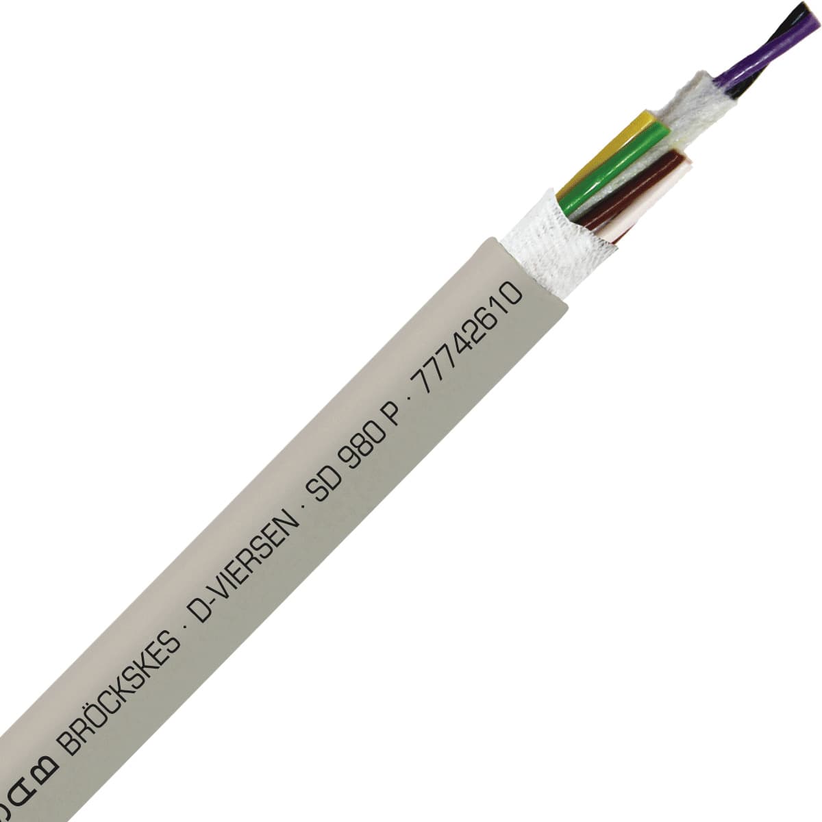 SAB 77742610 SD 980 P - 26 AWG/10c, heavy duty halogen-free PUR continuous flex data cable, UL, CSA, CE, RoHS SAB 77742610 SD 980 P - 26 AWG/10c, heavy duty halogen-free PUR continuous flex data cable, UL, CSA, CE, RoHS