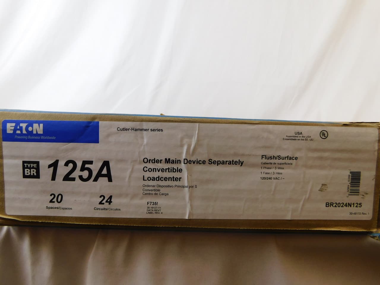 Eaton BR2024N125 Eaton - BR2024N125 Eaton BR2024N125 Eaton - BR2024N125