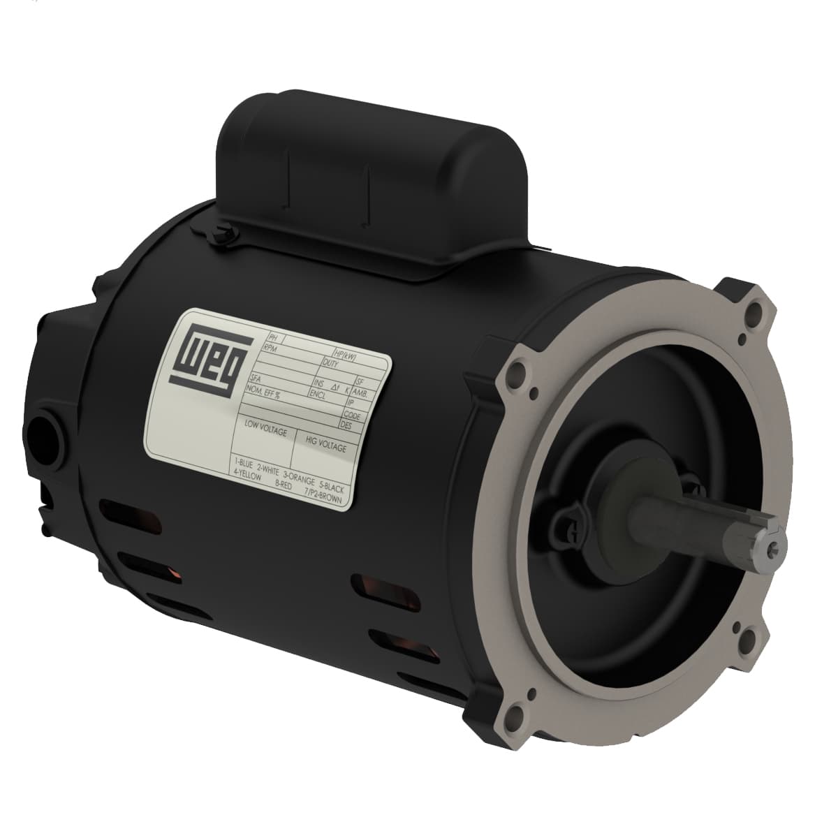 WEG 10823890 Wjet Pump Start Capacitor 0.75 HP 2P W56C 1Ph 115/208-230 V 60 Hz IC01 - ODP - Footless WEG 10823890 Wjet Pump Start Capacitor 0.75 HP 2P W56C 1Ph 115/208-230 V 60 Hz IC01 - ODP - Footless