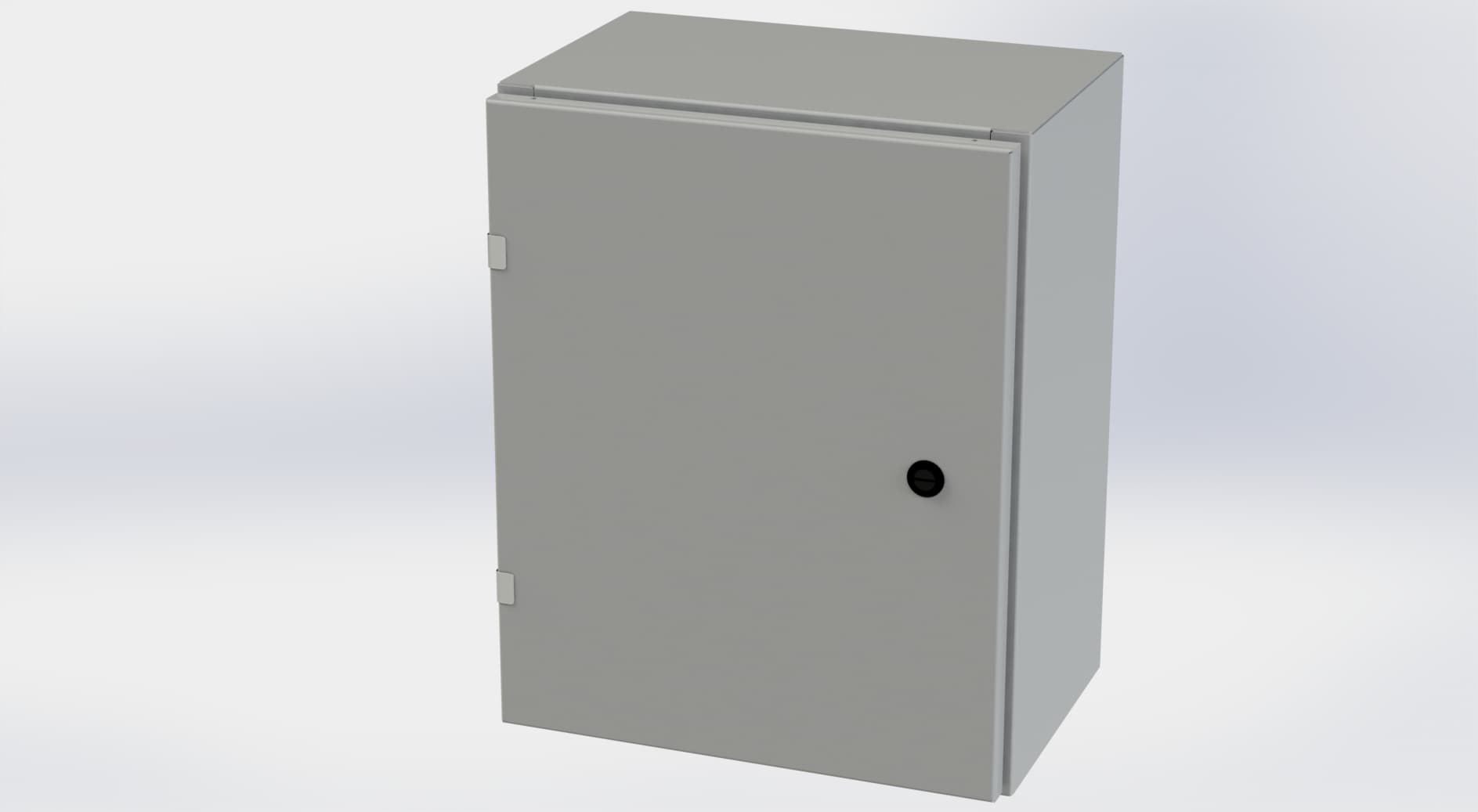 Saginaw Control SCE-20EL1610LP EL Enclosure, Height:20.00", Width:16.00", Depth:10.00", ANSI-61 gray powder coating inside and out. Optional sub-panels are powder coated white. Saginaw Control SCE-20EL1610LP EL Enclosure, Height:20.00", Width:16.00", Depth:10.00", ANSI-61 gray powder coating inside and out. Optional sub-panels are powder coated white.