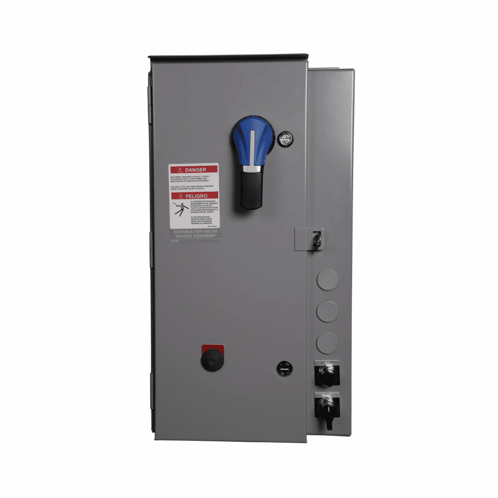 Eaton ECP5532CAG-P6 ECP5532CAG-P6 Eaton - Eaton Irrigation Pump Panel, Circuit breaker disconnect, Pushbutton omitted, NEMA 3R enclosure, 440V/50 Hz-460V/60 Hz coil, NEMA size 3, 100A breaker Eaton ECP5532CAG-P6 ECP5532CAG-P6 Eaton - Eaton Irrigation Pump Panel, Circuit breaker disconnect, Pushbutton omitted, NEMA 3R enclosure, 440V/50 Hz-460V/60 Hz coil, NEMA size 3, 100A breaker