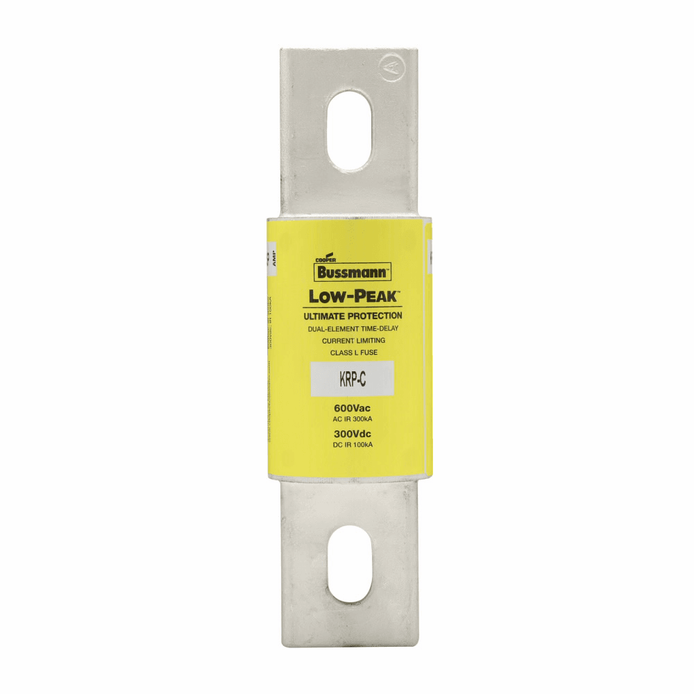 Cooper Bussmann KRP-C-800SP KRP-C-800SP Cooper Bussmann - Eaton Bussmann Series KRP-C Fuse, Current-limiting, Time-delay, 600 Vac, 300 Vdc, 800A, 300 kAIC at 600 Vac, 100 kA at 300 kAIC Vdc, Class L, Bolted blade end X bolted blade end, 1700, 2.5, Inch, Non Indicating, 4 S at 500% Cooper Bussmann KRP-C-800SP KRP-C-800SP Cooper Bussmann - Eaton Bussmann Series KRP-C Fuse, Current-limiting, Time-delay, 600 Vac, 300 Vdc, 800A, 300 kAIC at 600 Vac, 100 kA at 300 kAIC Vdc, Class L, Bolted blade end X bolted blade end, 1700, 2.5, Inch, Non Indicating, 4 S at 500%