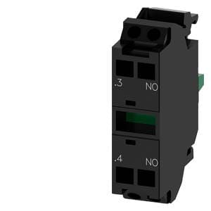 Siemens 3SU1400-1AA10-3BA0 Contact module with 1 contact element, 1 NO, spring-type terminal, for front plate mounting, Minimum order quantity 5 or a multiple thereof Siemens 3SU1400-1AA10-3BA0 Contact module with 1 contact element, 1 NO, spring-type terminal, for front plate mounting, Minimum order quantity 5 or a multiple thereof