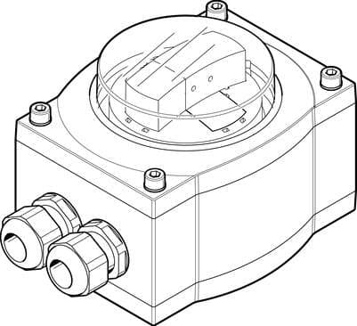 Festo 568247 sensor box SRAP-M-CA1-GR270-1-A-T2P20-EX2 Analogue feedback signal from 4….20mA for monitoring process valves actuated with pneumatic quarter turn actuators. Design: Angular, Based on the standard: VDI/VDE 3845 (NAMUR), Authorisation: (* RCM Mark, * c UL Festo 568247 sensor box SRAP-M-CA1-GR270-1-A-T2P20-EX2 Analogue feedback signal from 4….20mA for monitoring process valves actuated with pneumatic quarter turn actuators. Design: Angular, Based on the standard: VDI/VDE 3845 (NAMUR), Authorisation: (* RCM Mark, * c UL