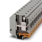 Phoenix Contact 3010013 High-current terminal block, Screws with hexagonal socket, nom. voltage: 1000 V, nominal current: 232 A, connection method: Screw connection, number of connections: 2, cross section: 25 mm² - 95 mm², AWG: 4 - 3/0, width: 25 mm, height: 90 mm, color: gray, Phoenix Contact 3010013 High-current terminal block, Screws with hexagonal socket, nom. voltage: 1000 V, nominal current: 232 A, connection method: Screw connection, number of connections: 2, cross section: 25 mm² - 95 mm², AWG: 4 - 3/0, width: 25 mm, height: 90 mm, color: gray,