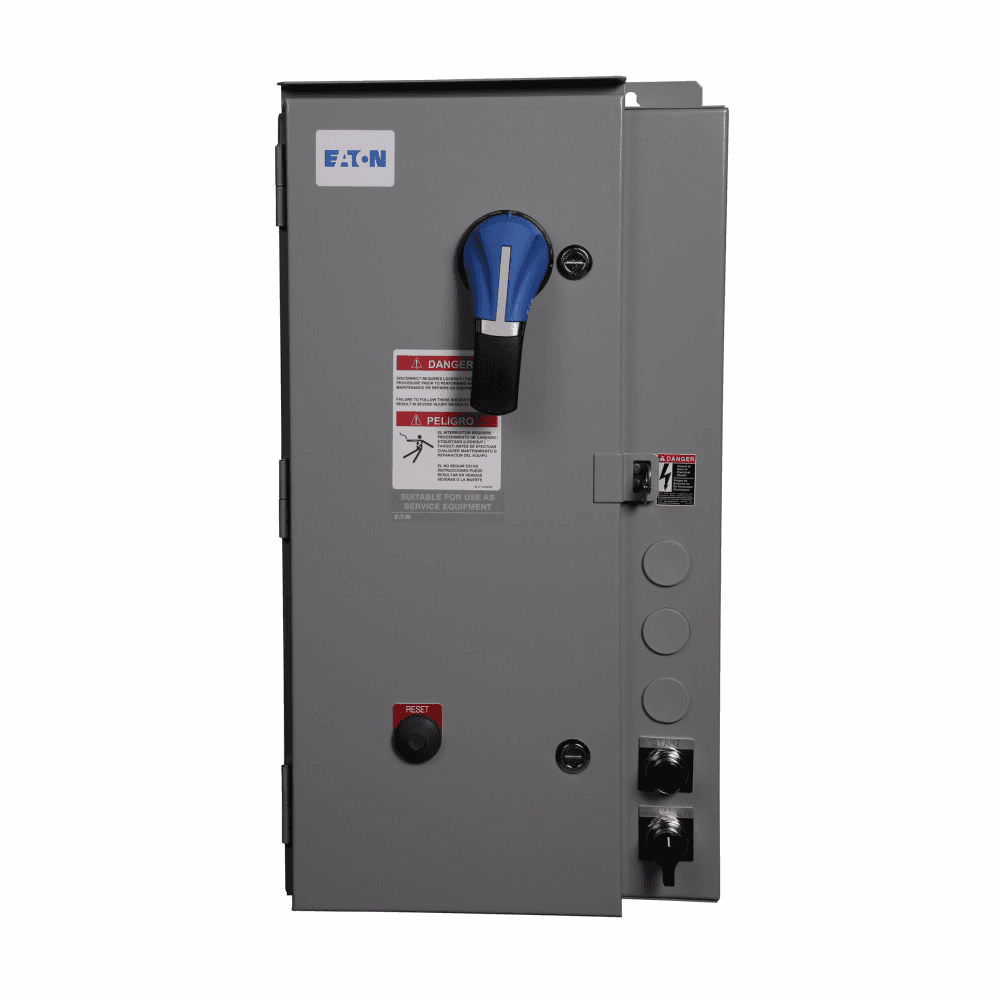 Eaton ECP5512CAE-P6 ECP5512CAE-P6 Eaton - Eaton Irrigation Pump Panel, Circuit breaker disconnect, Pushbutton omitted, NEMA 3R enclosure, 440V/50 Hz-460V/60 Hz coil, NEMA size 1, 30A breaker Eaton ECP5512CAE-P6 ECP5512CAE-P6 Eaton - Eaton Irrigation Pump Panel, Circuit breaker disconnect, Pushbutton omitted, NEMA 3R enclosure, 440V/50 Hz-460V/60 Hz coil, NEMA size 1, 30A breaker