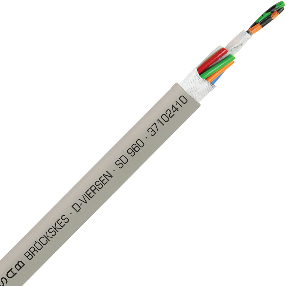 SAB 37102410 SD 960 - 24 AWG/10c, oil resistant, continuous flex PVC data and communication cable, UL, CE, RoHS SAB 37102410 SD 960 - 24 AWG/10c, oil resistant, continuous flex PVC data and communication cable, UL, CE, RoHS