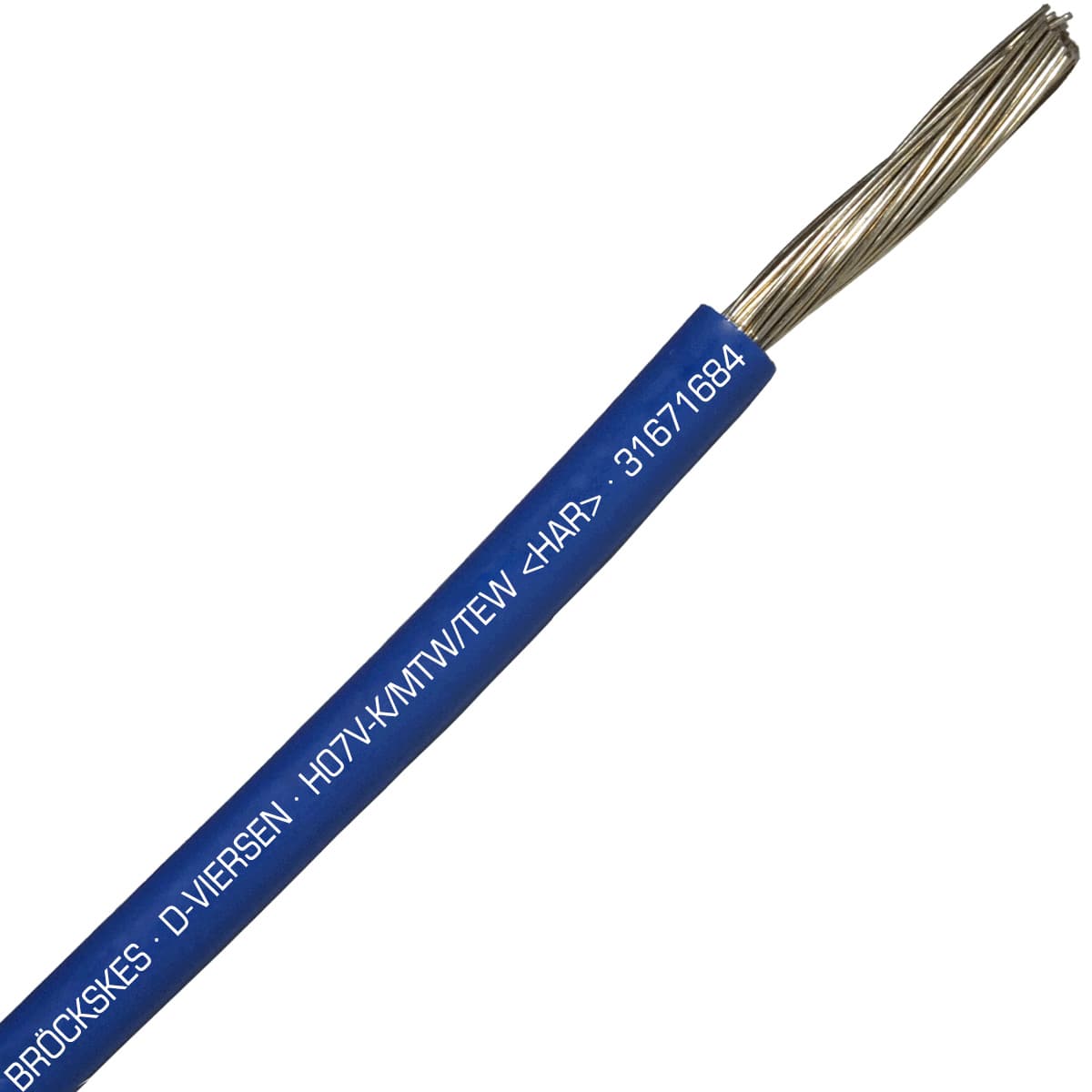 SAB 31671684 H07V-K/MTW/TEW- (HAR/UL/CSA/CE) - 14 AWG hook-up wire, Dark Blue SAB 31671684 H07V-K/MTW/TEW- (HAR/UL/CSA/CE) - 14 AWG hook-up wire, Dark Blue