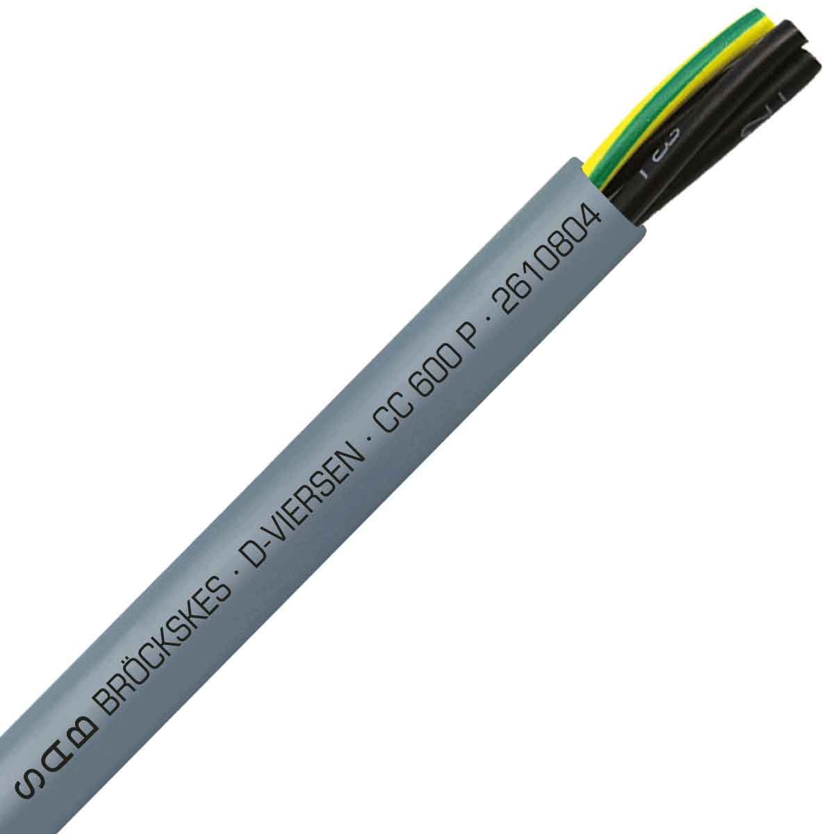 SAB 2610804 CC 600 P - 8 AWG/4c, oil resistant PUR flexible control cable, 600V, UL, CSA, CE, RoHS SAB 2610804 CC 600 P - 8 AWG/4c, oil resistant PUR flexible control cable, 600V, UL, CSA, CE, RoHS
