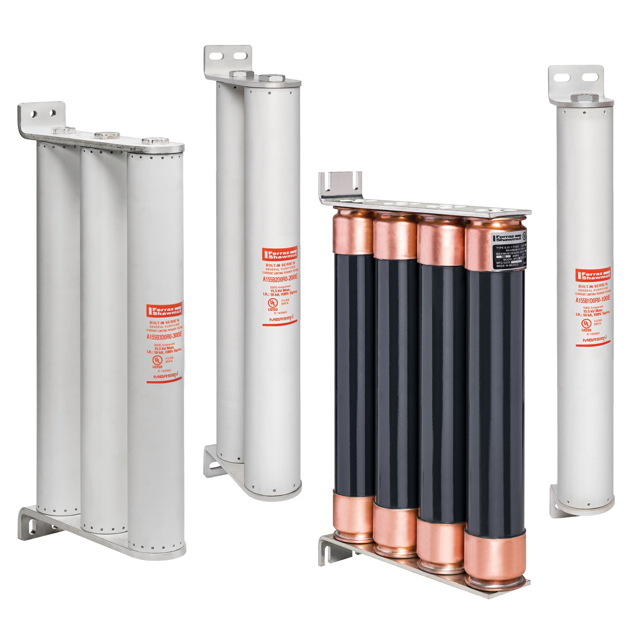 Mersen A155B1D0R0-50E A155B1D0R0-50E Mersen - Medium Voltage E-Rated Fuse 15500VAC 50A Bolt-On, Series: D0R0 Visual Indicator Amp-Trap® Mersen A155B1D0R0-50E A155B1D0R0-50E Mersen - Medium Voltage E-Rated Fuse 15500VAC 50A Bolt-On, Series: D0R0 Visual Indicator Amp-Trap®