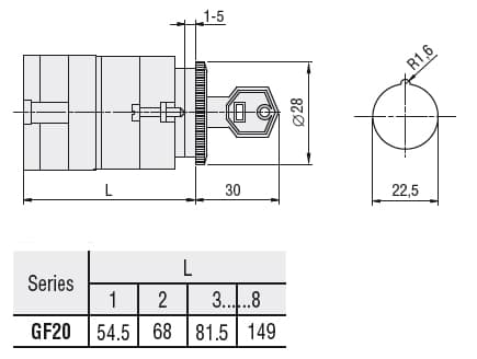 Lovato Electric GF2006U12 GF2006U12 Lovato - Rotary cam switch GF series, ON-OFF switch 2 poles 20A, for front mounting without front plate with key operation for hole dia: 22mm fixing Lovato Electric GF2006U12 GF2006U12 Lovato - Rotary cam switch GF series, ON-OFF switch 2 poles 20A, for front mounting without front plate with key operation for hole dia: 22mm fixing
