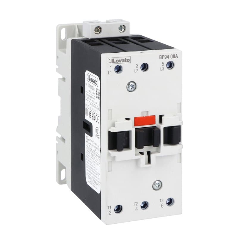 Lovato Electric BF9400A12060 BF9400A12060 Lovato - Three-pole contactor, IEC operating current Ie (AC3) = 94A, AC coil 60Hz, 120VAC Lovato Electric BF9400A12060 BF9400A12060 Lovato - Three-pole contactor, IEC operating current Ie (AC3) = 94A, AC coil 60Hz, 120VAC