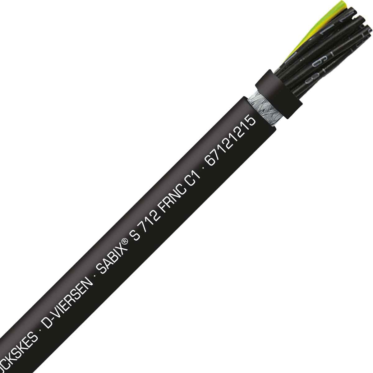 SAB 67121215 SABIX S 712 C FRNC C1 - 16 AWG/12c, shielded halogen-free flame retardant continuous flex control cable, CE, RoHS SAB 67121215 SABIX S 712 C FRNC C1 - 16 AWG/12c, shielded halogen-free flame retardant continuous flex control cable, CE, RoHS