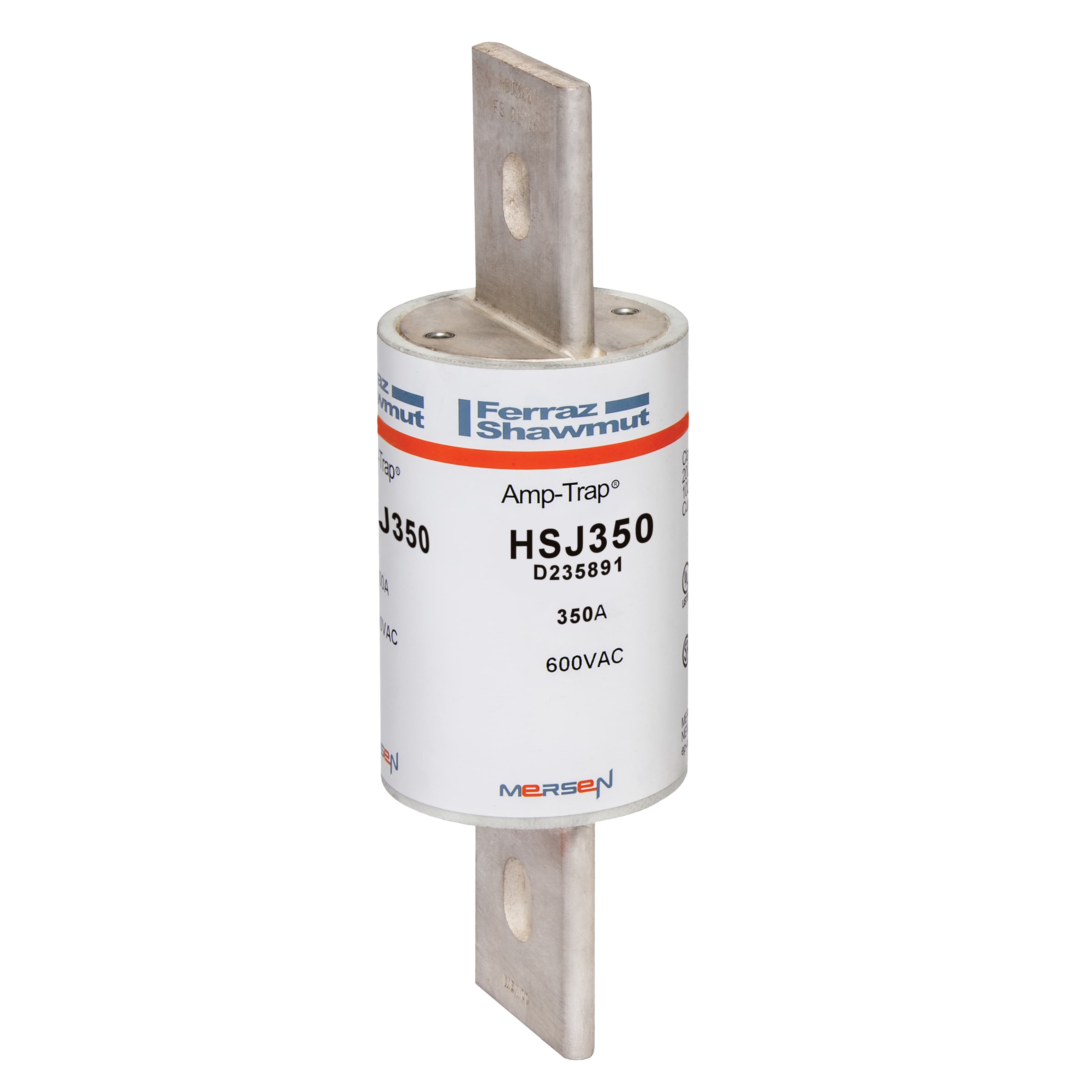 Mersen HSJ350 HSJ350 Mersen - Fuse HSJ - Class J - High-Speed 600VAC 500VDC 350A Blade Amp-Trap® Mersen HSJ350 HSJ350 Mersen - Fuse HSJ - Class J - High-Speed 600VAC 500VDC 350A Blade Amp-Trap®