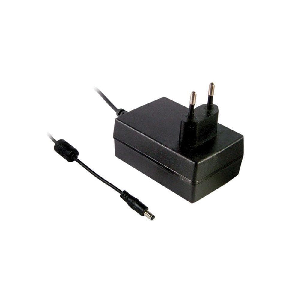MEAN WELL GST36E05-P1J AC-DC Industrial wall mount adaptor; Output 5Vdc at 4.3A; 2 Pin Euro plug MEAN WELL GST36E05-P1J AC-DC Industrial wall mount adaptor; Output 5Vdc at 4.3A; 2 Pin Euro plug
