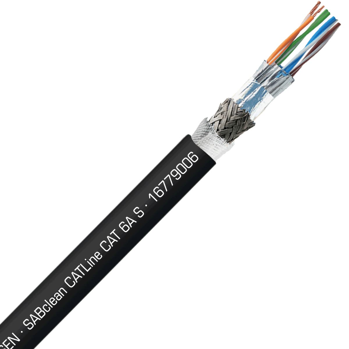 SAB 16779006 SABclean CATLine CAT 6A S: 26/4pr industrial ethernet cable for cleanrooms, UR, CE, RoHS SAB 16779006 SABclean CATLine CAT 6A S: 26/4pr industrial ethernet cable for cleanrooms, UR, CE, RoHS