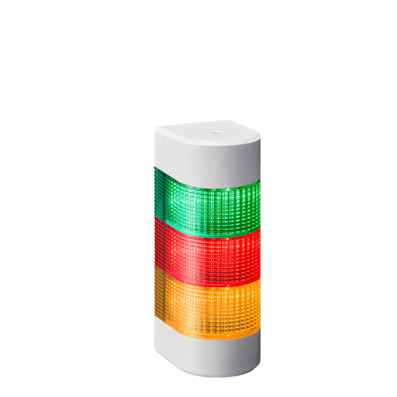 Patlite WME-302DFB-GRY 80mm profile 3-Tier wall mount LED signal tower, 24V DC, continuous, flashing, alarm, ivory body. LED mod: green, red, amber Patlite WME-302DFB-GRY 80mm profile 3-Tier wall mount LED signal tower, 24V DC, continuous, flashing, alarm, ivory body. LED mod: green, red, amber