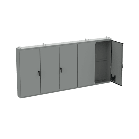 Hoffman A86M5E20LPG Free-Stand, Multi-Door, Type 12, 86.12x187.00x20.12, Gray, Steel LP Hoffman A86M5E20LPG Free-Stand, Multi-Door, Type 12, 86.12x187.00x20.12, Gray, Steel LP