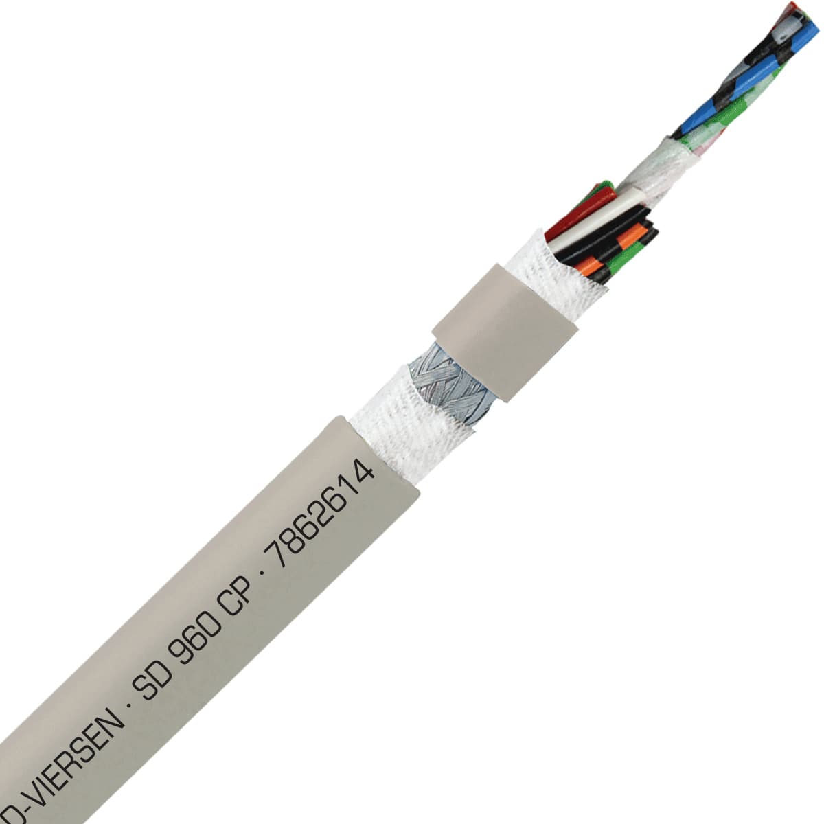 SAB 7862614 SD 960 CP - 26 AWG/14c, shielded oil resistant continuous flex PUR data cable, UL, CSA, CE, RoHS SAB 7862614 SD 960 CP - 26 AWG/14c, shielded oil resistant continuous flex PUR data cable, UL, CSA, CE, RoHS